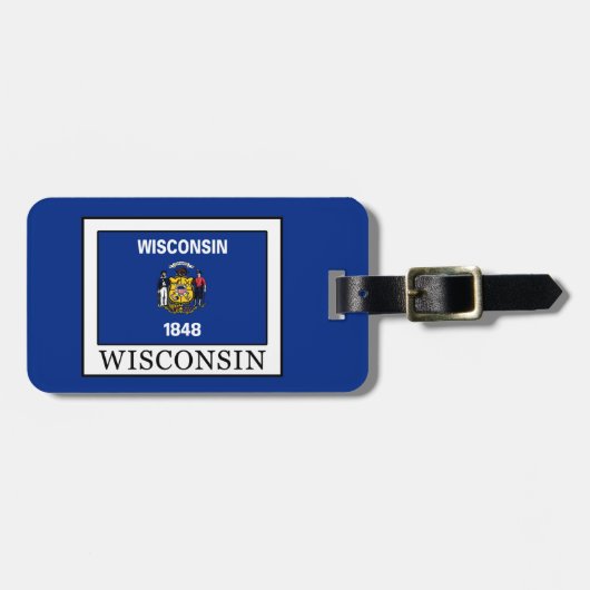 Wisconsin Bagagelabel (Voorkant horizontaal)