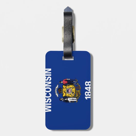 Wisconsin Bagagelabel (Achterkant verticaal)