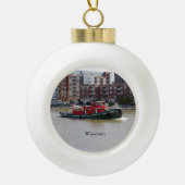 Wisconsin ball of snowflake ornament (Voorkant)