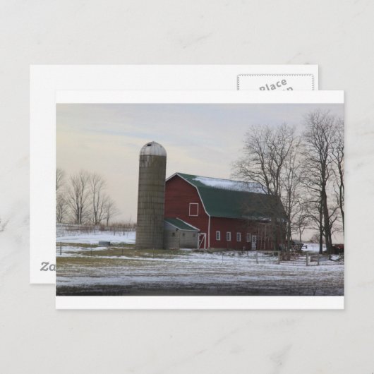 Wisconsin Barn Briefkaart (Voorkant / Achterkant)