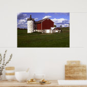 Wisconsin Barn met Brick Silo Poster (Keuken)