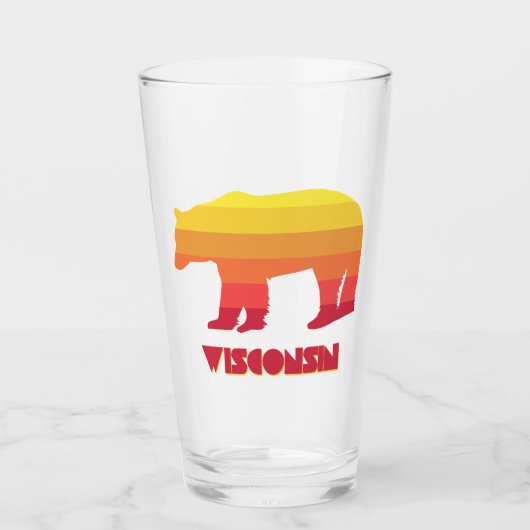 Wisconsin Beer Glas (Voorkant)