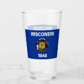 WISCONSIN BEER GLASS GLAS (Voorkant)