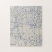 Wisconsin Bicycle Road Map 2 Legpuzzel (Verticaal)