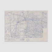 Wisconsin Bicycle Road Map 2 Tissuepapier (Voorkant)