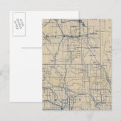 Wisconsin Bicycle Road Map 3 Briefkaart (Voorkant / Achterkant)