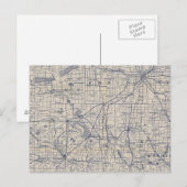 Wisconsin Bicycle Road Map 4 Briefkaart (Voorkant / Achterkant)