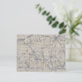 Wisconsin Bicycle Road Map 4 Briefkaart (Staand voorkant)