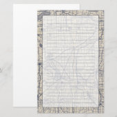 Wisconsin Bicycle Road Map 4 Briefpapier (Voorkant / Achterkant)