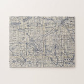 Wisconsin Bicycle Road Map 4 Legpuzzel (Horizontaal)