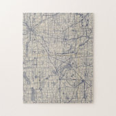 Wisconsin Bicycle Road Map 4 Legpuzzel (Verticaal)