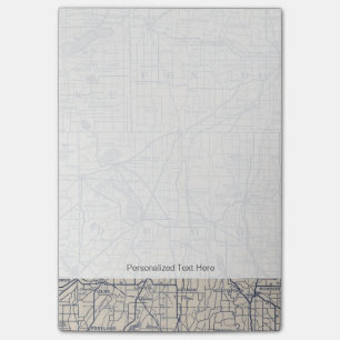 Wisconsin Bicycle Road Map 4 Post-it® Notes