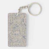 Wisconsin Bicycle Road Map 4 Sleutelhanger (achterkant)