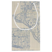 Wisconsin Bicycle Road Map 6 Klein Cadeauzakje (Achterkant)