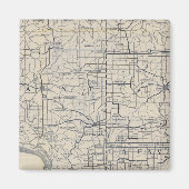 Wisconsin Bicycle Road Map 8 Magneet (Voorkant)