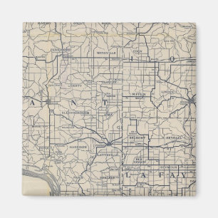 Wisconsin Bicycle Road Map 8 Magneet