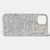 Wisconsin Bicycle Road Map Case-Mate iPhone Case (Achterkant (horizontaal))
