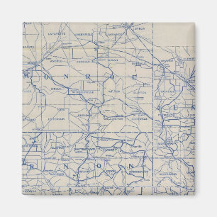 Wisconsin Bicycle Road Map Magneet