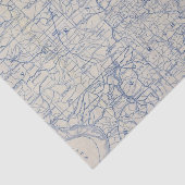 Wisconsin Bicycle Road Map Tissuepapier (Detail)