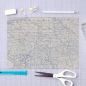Wisconsin Bicycle Road Map Tissuepapier (Craft)