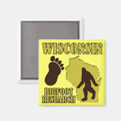 Wisconsin Bigfoot Research Magneet (Voorkant / Achterkant)
