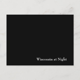 Wisconsin bij nacht briefkaart