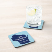 Wisconsin Blauw in 2024 Bier Onderzetter (Rechterzijde)