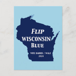 Wisconsin Blauw in 2024 Briefkaart