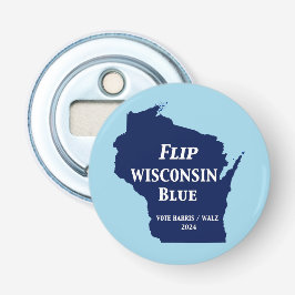 Wisconsin Blauw in 2024 Button Flesopener