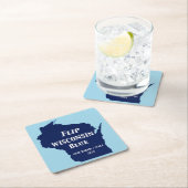 Wisconsin Blauw in 2024 Kartonnen Onderzetters (Insitu)