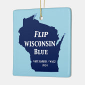 Wisconsin Blauw in 2024 Keramisch Ornament (Links)