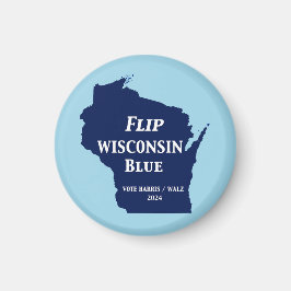 Wisconsin Blauw in 2024 Magneet