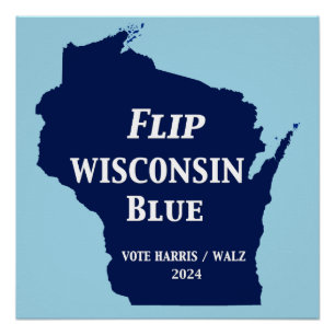Wisconsin Blauw in 2024 Perfect Poster
