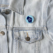 Wisconsin Blauw in 2024 Ronde Button 3,2 Cm (In situ)