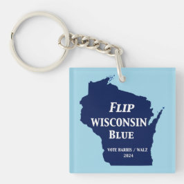 Wisconsin Blauw in 2024 Sleutelhanger