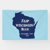 Wisconsin Blauw in 2024 Spandoek (Horizontaal)
