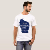 Wisconsin Blauw in 2024 T-shirt (Voorkant volledig)