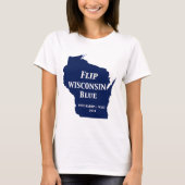 Wisconsin Blauw in 2024 T-shirt (Voorkant)