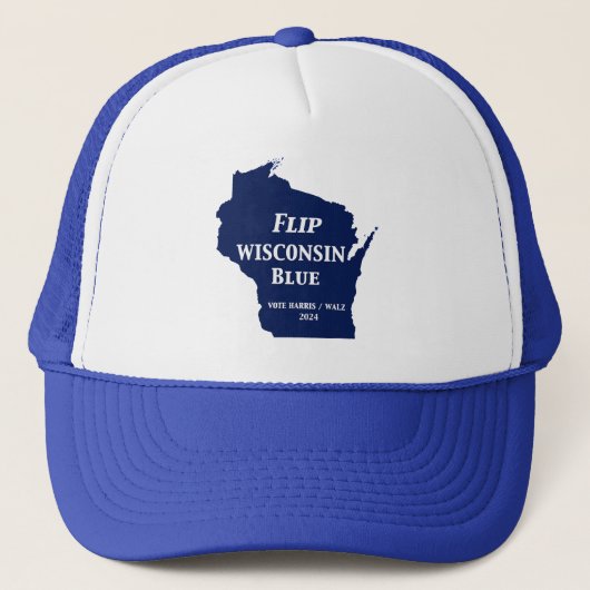 Wisconsin Blauw in 2024 Trucker Pet (Voorkant)
