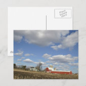 Wisconsin boerderij op zonnige dag briefkaart (Voorkant / Achterkant)