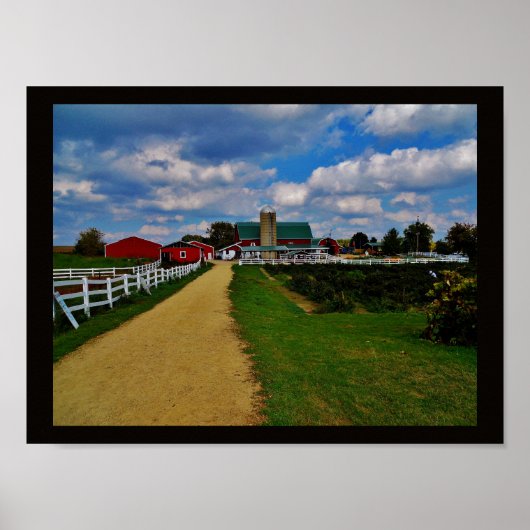 Wisconsin Boerderij Poster (Voorkant)