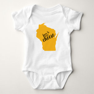 Wisconsin Born to Love Cheese Romper