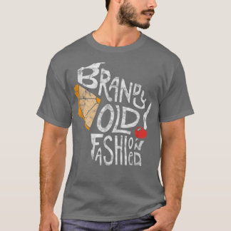 Wisconsin Brandy Old Fashioned Distress Gift Ide T-shirt
