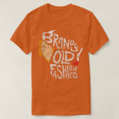 Wisconsin Brandy Old Fashioned Distress Gift Ide T-shirt (Design voorkant)
