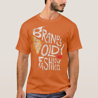 Wisconsin Brandy Old Fashioned Distress Gift Ide T-shirt