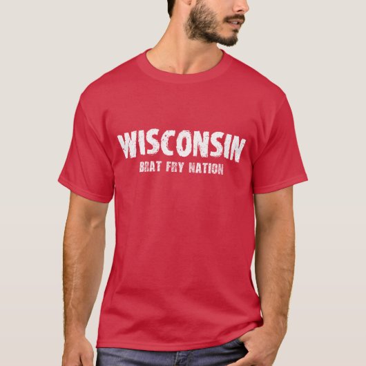Wisconsin - Brat Fry Nation Tshirt (Voorkant)