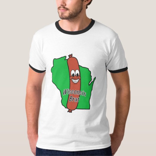 Wisconsin Bratman T-shirt (Voorkant)