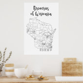 Wisconsin Brewery Thormed Poster (Keuken)