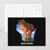 Wisconsin Briefkaart (Voorkant / Achterkant)