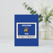 Wisconsin Briefkaart (Staand voorkant)